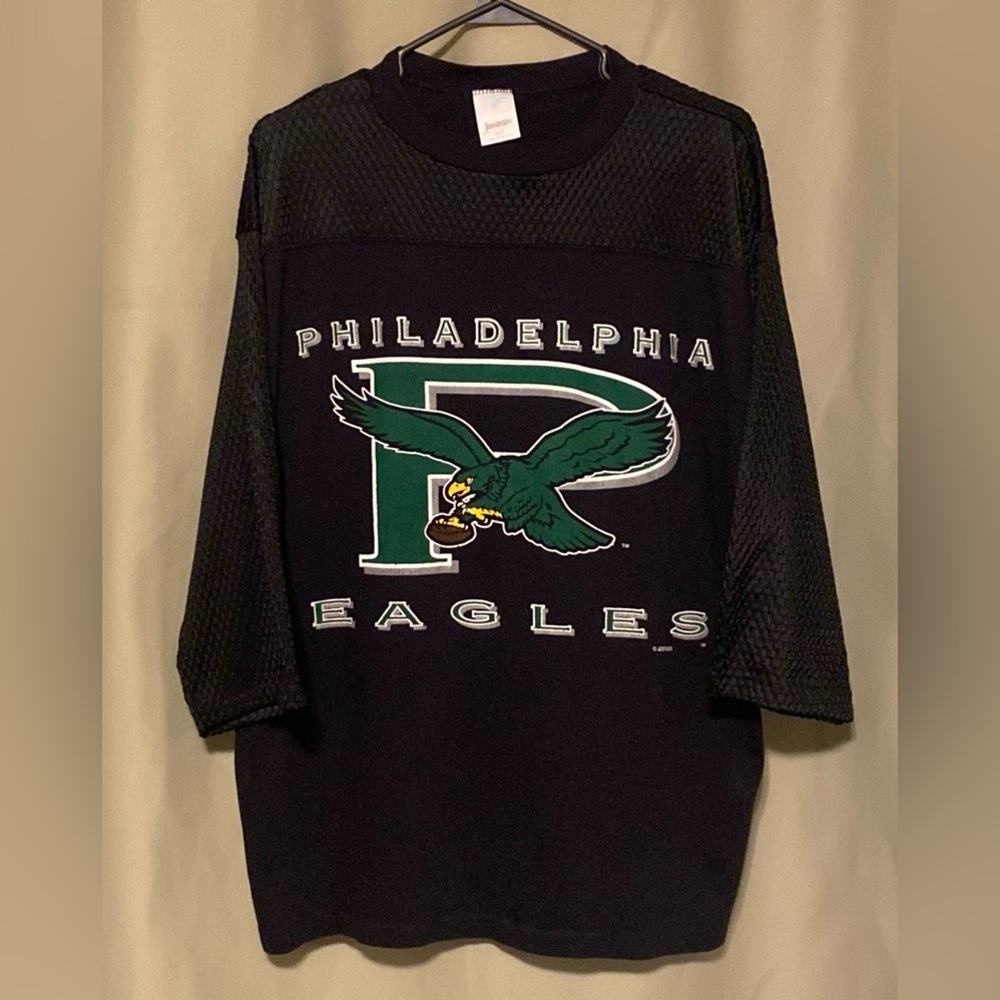 Vintage Philadelphia Eagles Mess Shirt Jersey Half Sleeve Made in USA Men’s  L